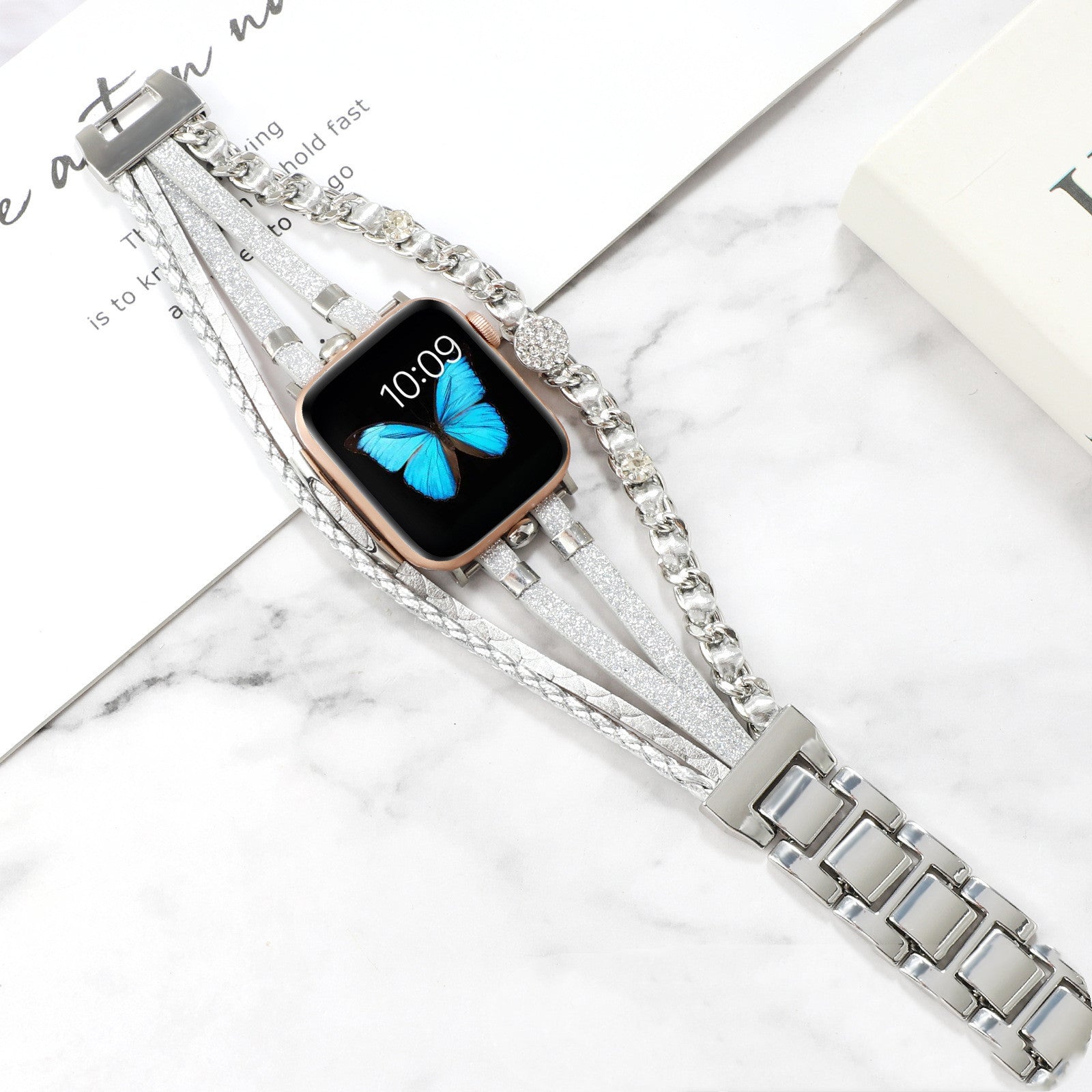 Life Tree Jewelry Leather Woven Watch Strap - Life Tree Jewelry Leather Watch Strap for Apple Watch