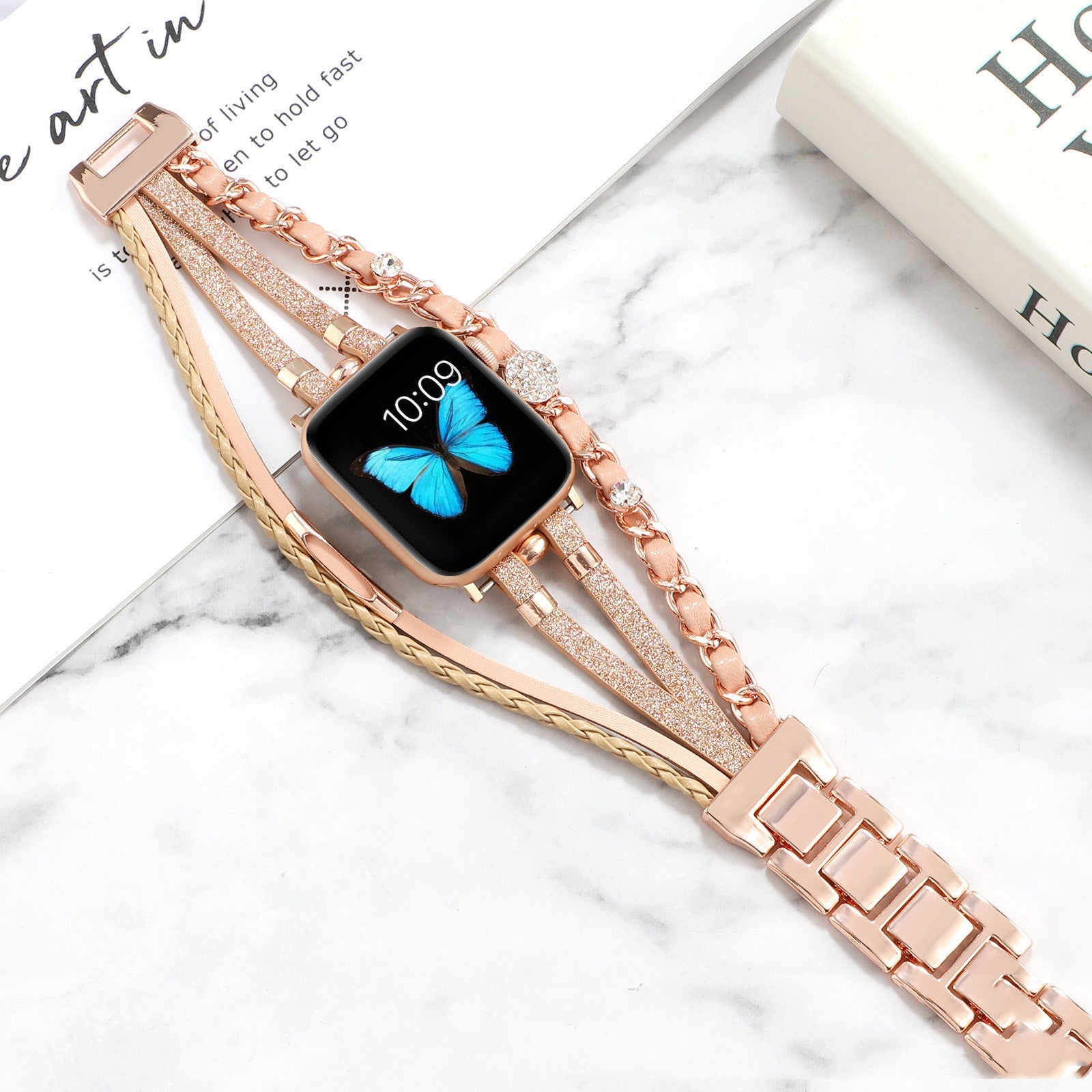 Life Tree Jewelry Leather Woven Watch Strap - Life Tree Jewelry Leather Watch Strap for Apple Watch