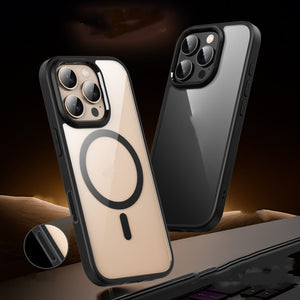 Light Black Transparent Magnetic Phone Case for Compatibility and Fall Prevention - Teleplus magnetic phone case