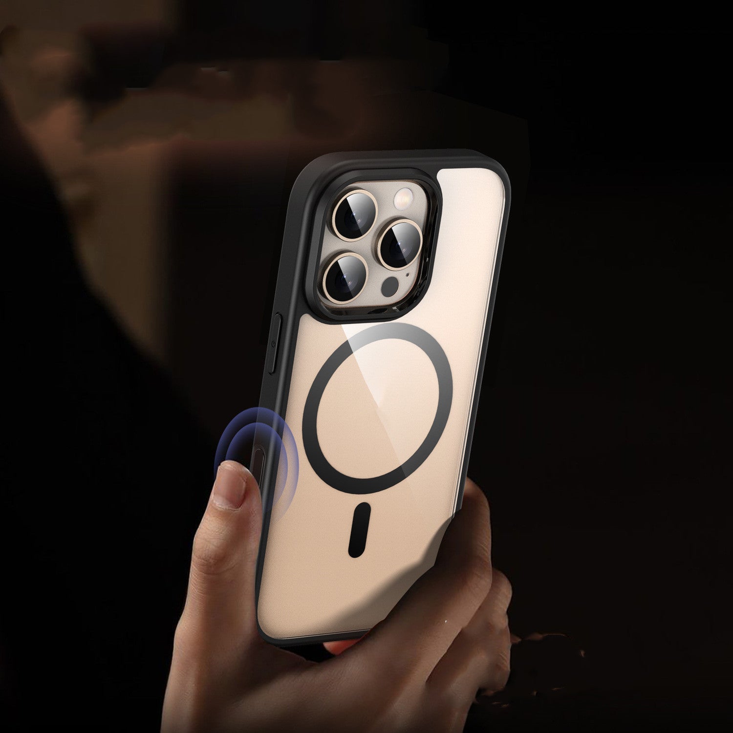 Light Black Transparent Magnetic Phone Case for Compatibility and Fall Prevention - Teleplus magnetic phone case