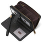 Light Brown Dark Blue Rouge Pink Midnight Black Synthetic Leather Anti-theft Swiping Wallets - Teleplus Anti-Theft