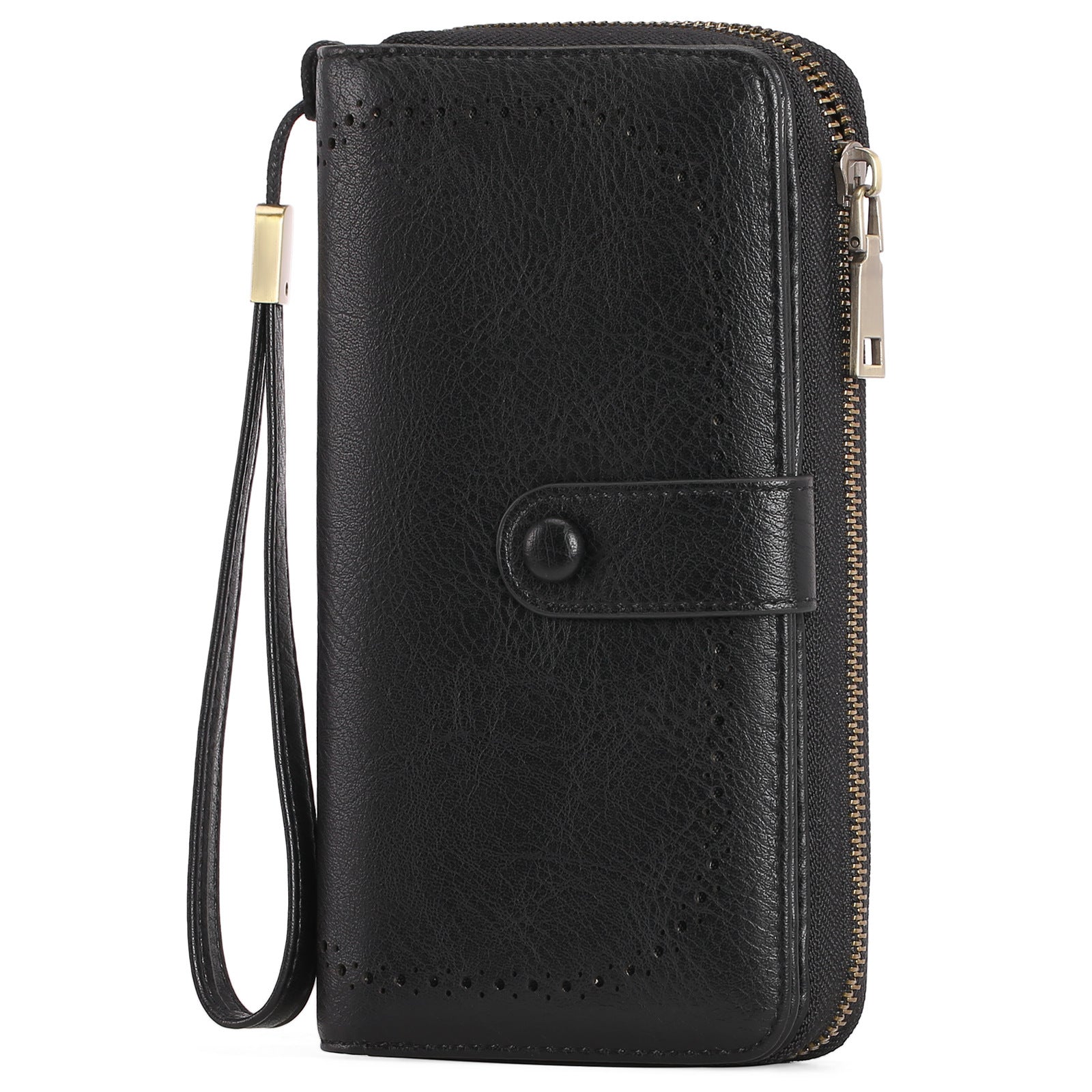 Light Brown Dark Blue Rouge Pink Midnight Black Synthetic Leather Anti-theft Swiping Wallets - Teleplus Anti-Theft