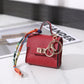 Light Luxury Bag with Stripes Lining for Kelly in Multiple Colors - Teleplus mini pendant plastic light luxury bag