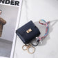 Light Luxury Bag with Stripes Lining for Kelly in Multiple Colors - Teleplus mini pendant plastic light luxury bag