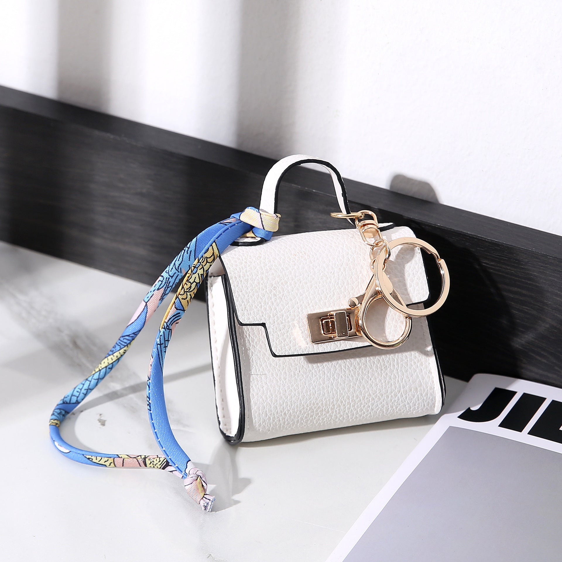 Light Luxury Bag with Stripes Lining for Kelly in Multiple Colors - Teleplus mini pendant plastic light luxury bag