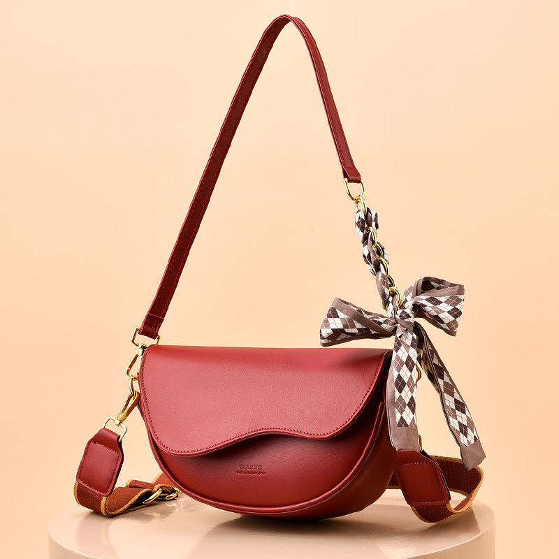 Light Luxury Fall Underarm Saddle Bag with Polyester Cotton Material - Teleplus for Women light luxury fall winter