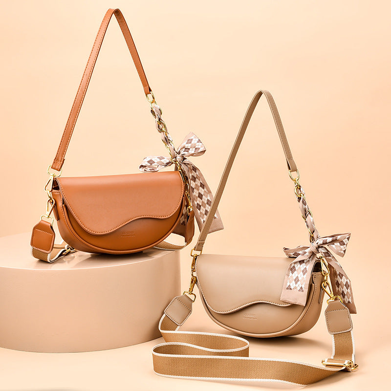 Light Luxury Fall Underarm Saddle Bag with Polyester Cotton Material - Teleplus for Women light luxury fall winter