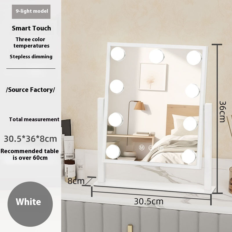 Light Mirror Desktop LED with Aluminum Frame for Living Room and Bedroom - light mirror desktop led