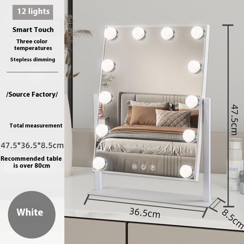 Light Mirror Desktop LED with Aluminum Frame for Living Room and Bedroom - light mirror desktop led