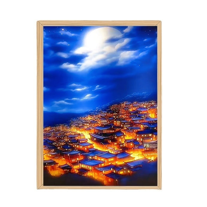 Light Painting Small Night Lamp Bedside Decoration with Cartoon Characters - Teleplus light painting small night lamp