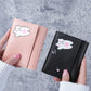 Light Pink and Blue PU Card Wallet for United States Currency with Secret Compartment - Large Banknote Bliss in a Purse
