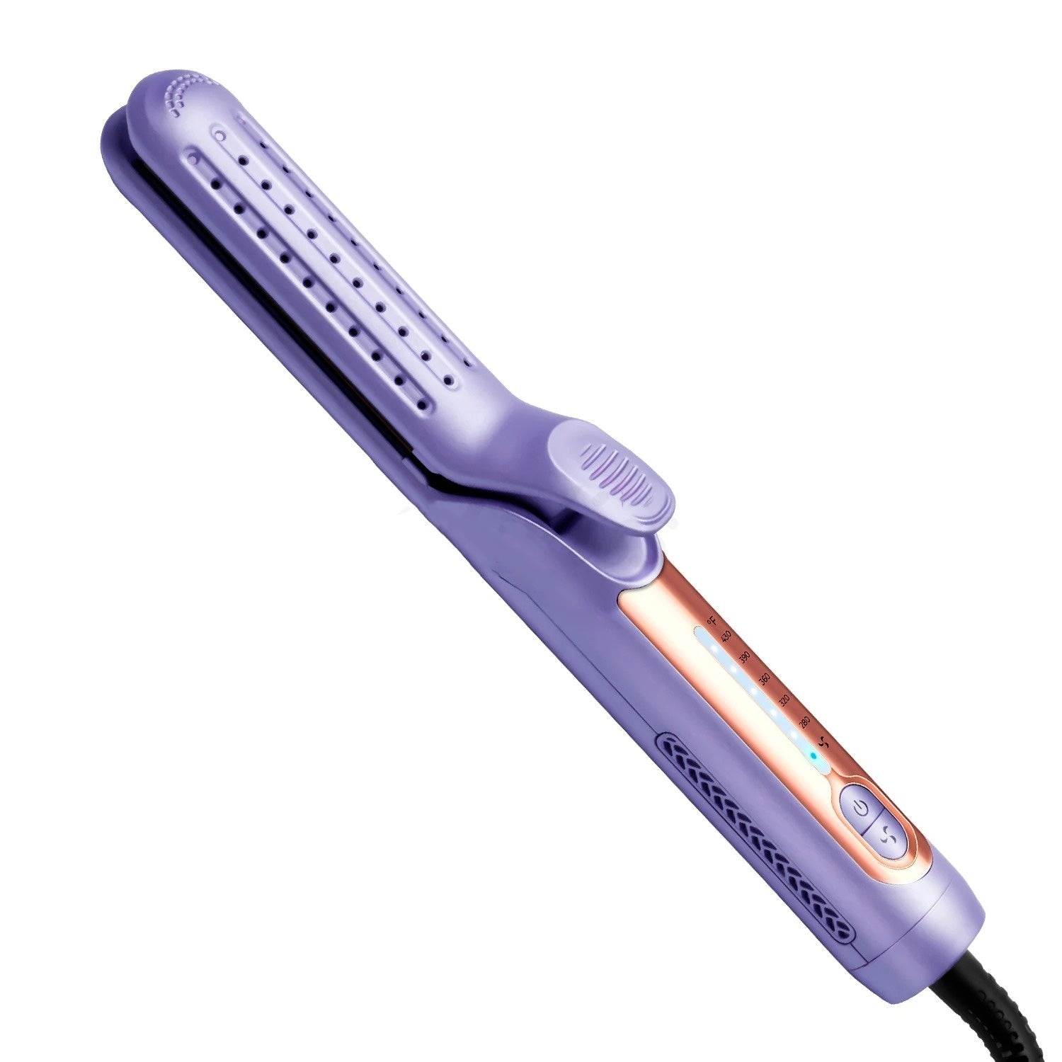 Light Purple Electric Hair Straightener for Home Curling and Styling - Teleplus home hair curling electric straightener