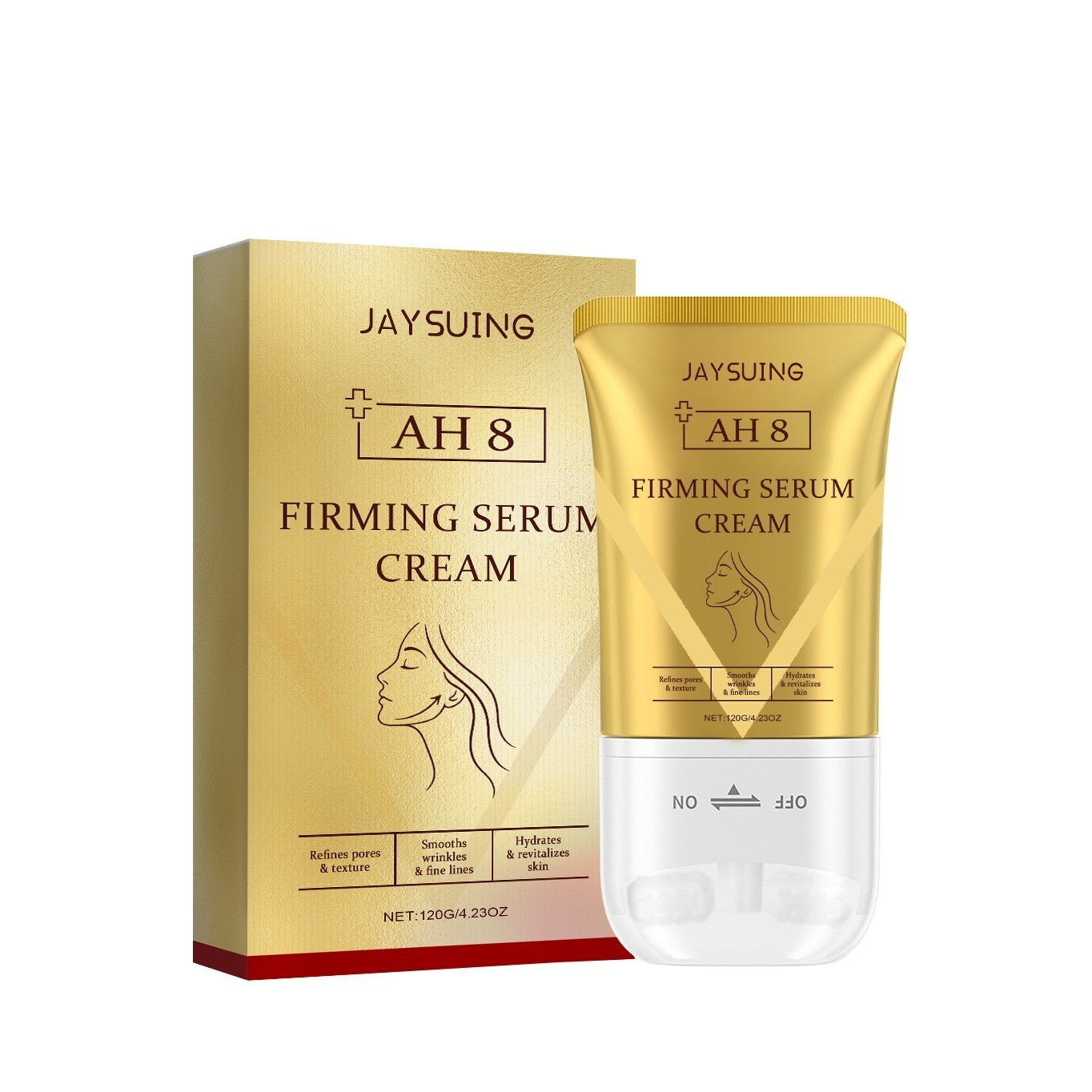 Light Wrinkle Tightening Serum with Hyaluronic Acid and Acetyl Hexapeptide - light wrinkle tightening roller cream