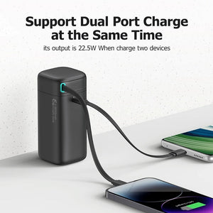 Lightning Pattern Power Bank 50W PD Fast Charging for United States Markets - Zap Your Devices with the PD45w Magnet