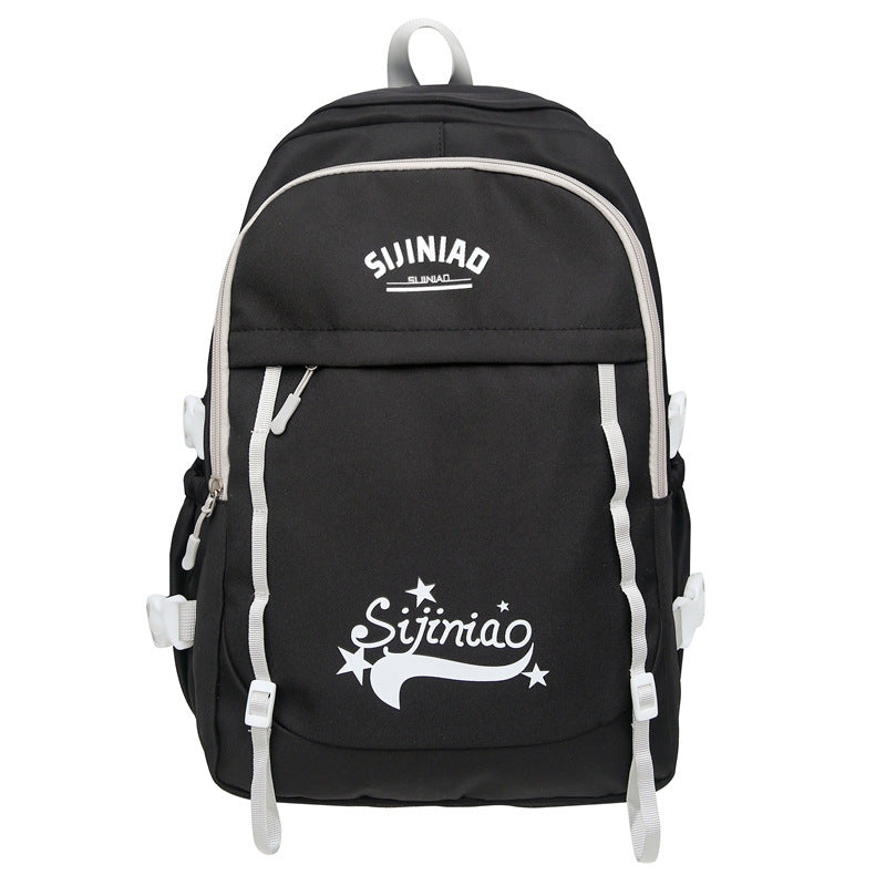 Lightweight Casual Backpack Female Student with Breathable Polyester Material - casual backpack female student