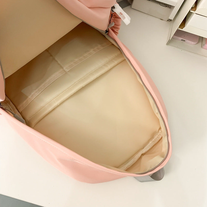 Lightweight Casual Backpack Female Student with Breathable Polyester Material - casual backpack female student