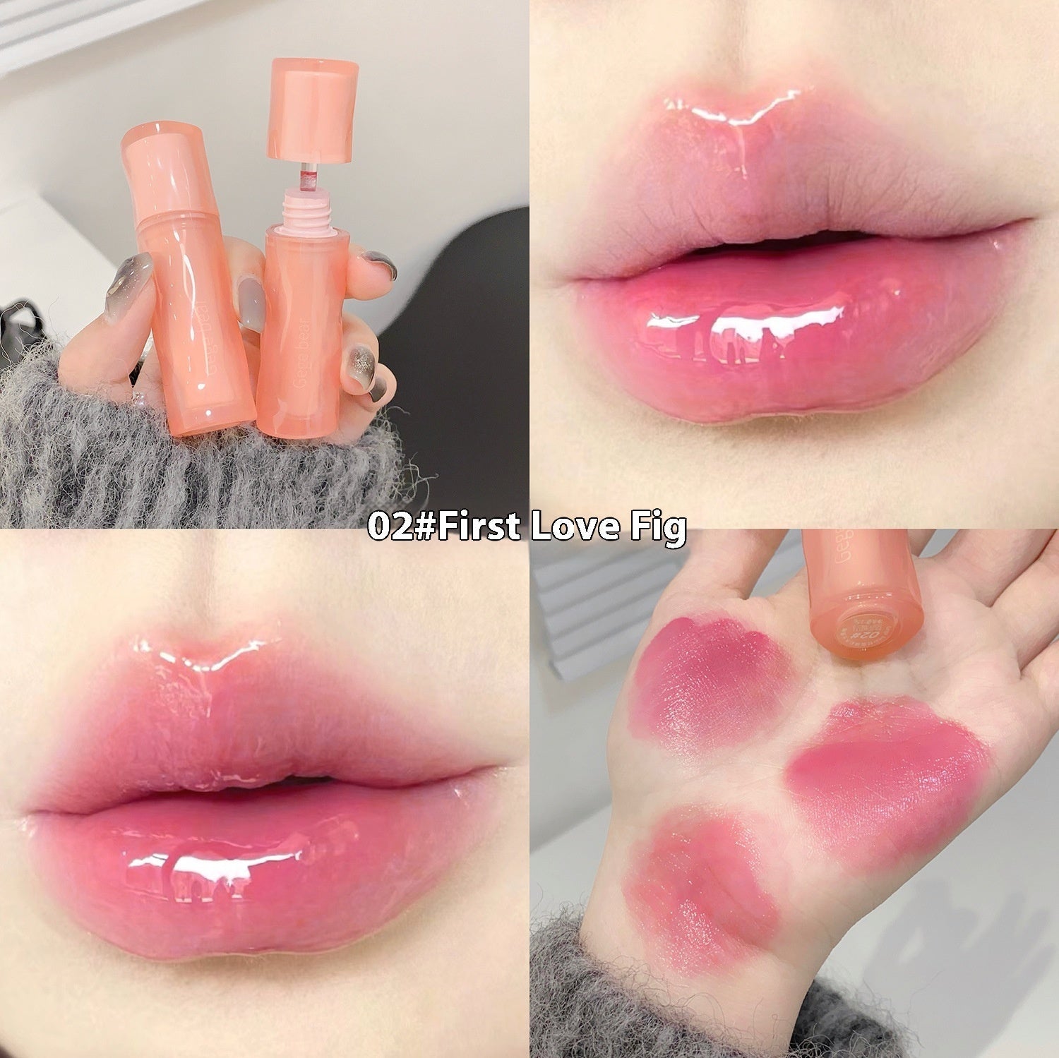 Lightweight Lip Lacquer Set with Moisturizing Mirror Colors and Color Options - Teleplus lightweight lip lacquer