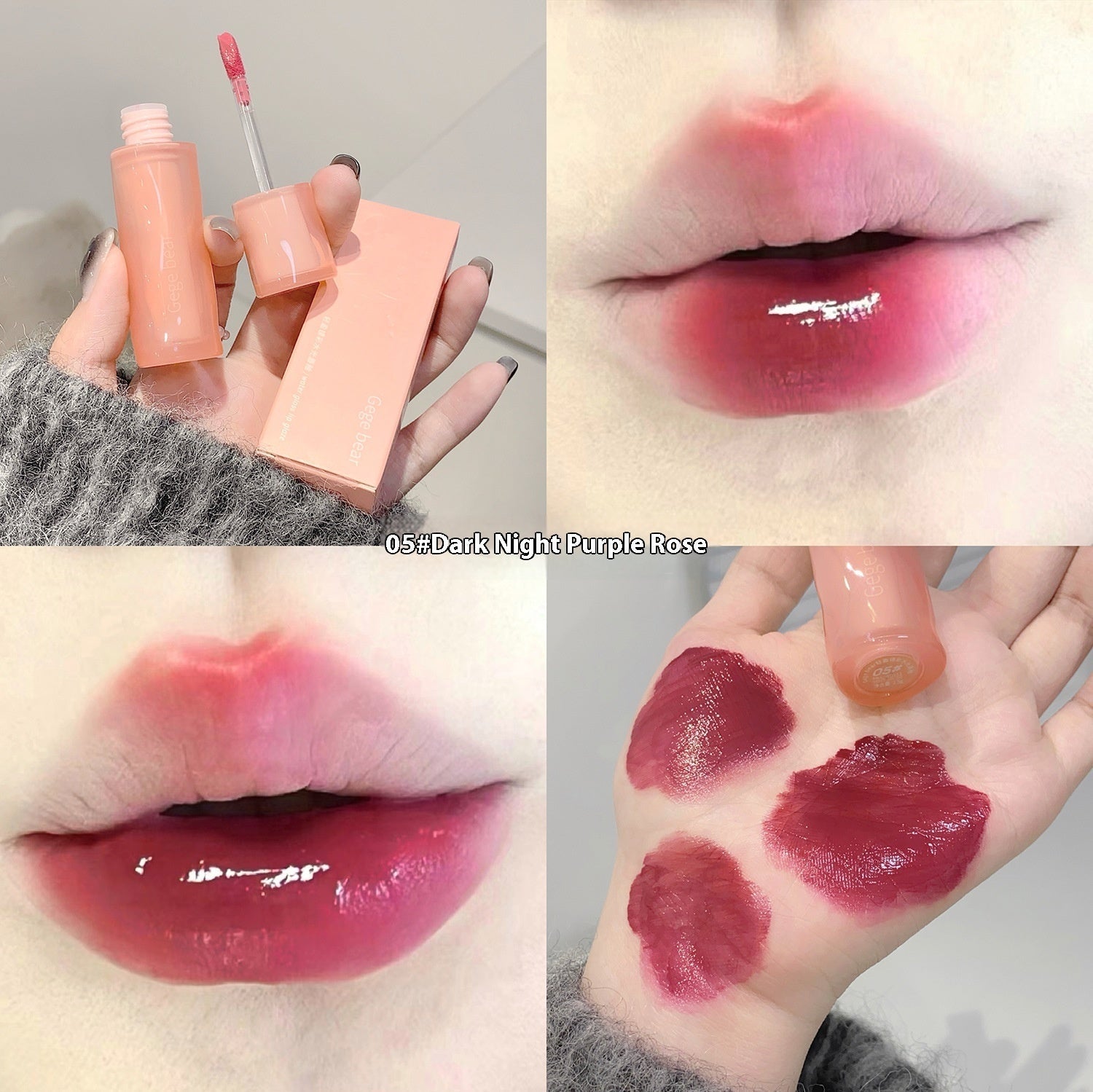 Lightweight Lip Lacquer Set with Moisturizing Mirror Colors and Color Options - Teleplus lightweight lip lacquer