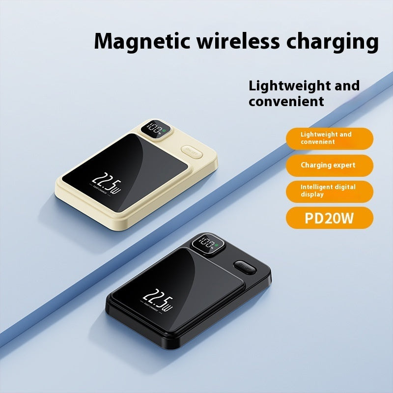 Lightweight Magnetic Wireless 22W Fast Charge Power Bank Charging Mobile Power Supply - Upgraded A-Level 22W Fast