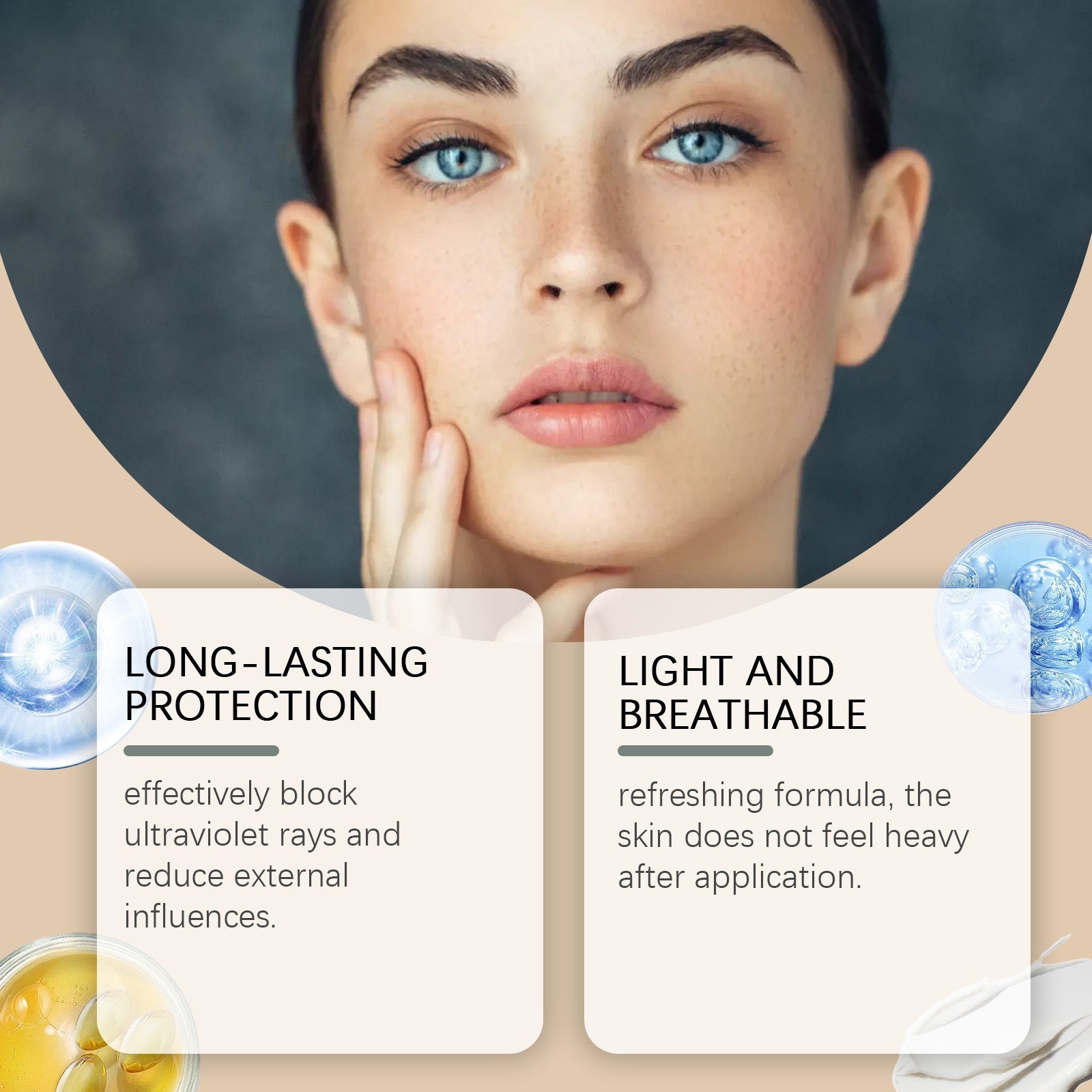 Lightweight Protective Cream with Radish Root Extract and Nourishing Ingredients - lightweight protective cream