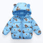 Lightweight Warm Boy Animal Cartoon Leopard Print Jacket in Bright Colors - Teleplus cotton jacket lightweight warm boy