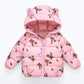 Lightweight Warm Boy Animal Cartoon Leopard Print Jacket in Bright Colors - Teleplus cotton jacket lightweight warm boy