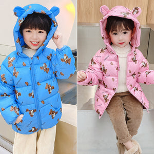 Lightweight Warm Boy Animal Cartoon Leopard Print Jacket in Bright Colors - Teleplus cotton jacket lightweight warm boy