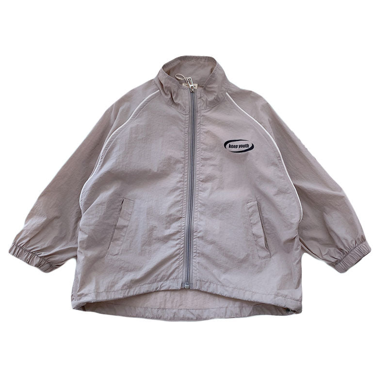 Lightweight Zipper Loose Sun Protection Jacket for Kids with UV - Teleplus lightweight zipper loose sun protection