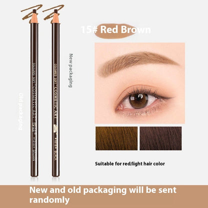 Line Drawing Waterproof Brushed Natural Eyebrow Pencil in Multiple Colors - Teleplus line drawing waterproof brushed