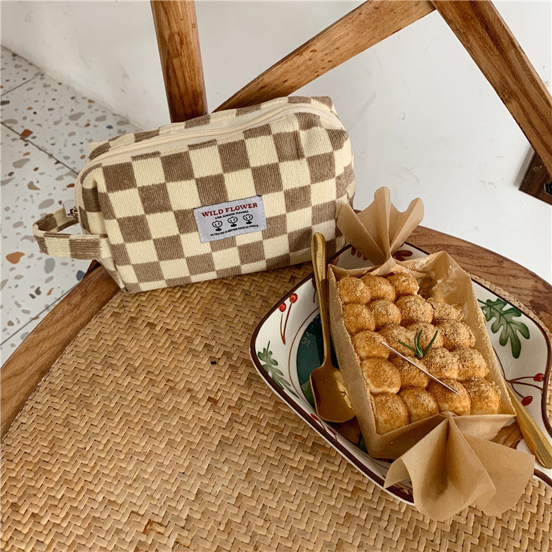 Lining Canvas for Wash Tableware with US and CHF Compatibility - Wallet the Ultimate Brown Plaid Accessory united