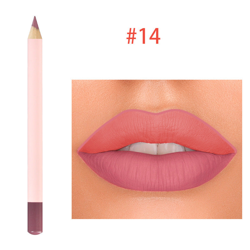 Lip Liner Matte Easy to Apply in Color Smooth for Natural Durability - Teleplus lip liner matte easy color smooth