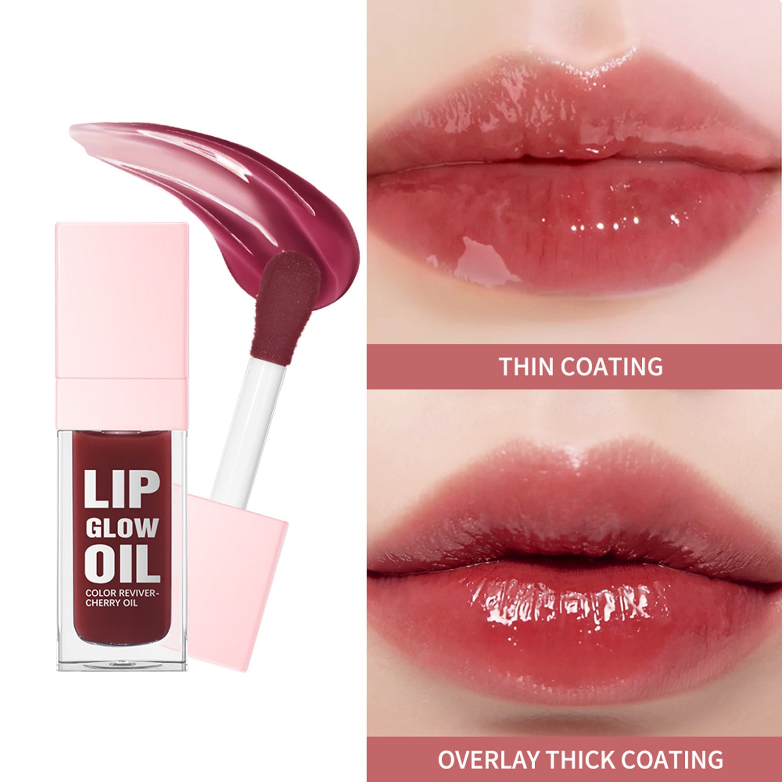 Lip Oil Suit Nourishing Moisturizing Set with 4 Colors - Teleplus lip oil suit nourishing moisturizing