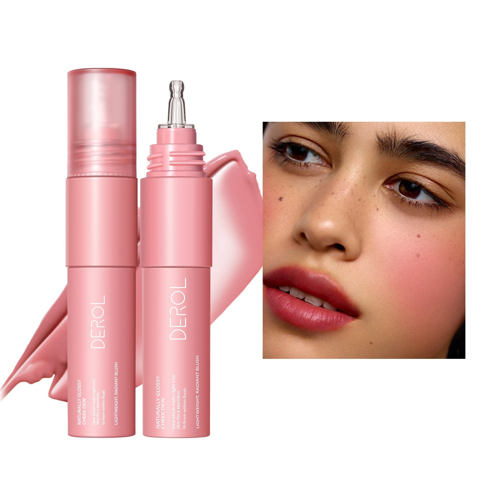 Liquid Blush Moisturizing Makeup with Shimmer in Multiple Colors - Teleplus liquid blush moisturizing clothing paste