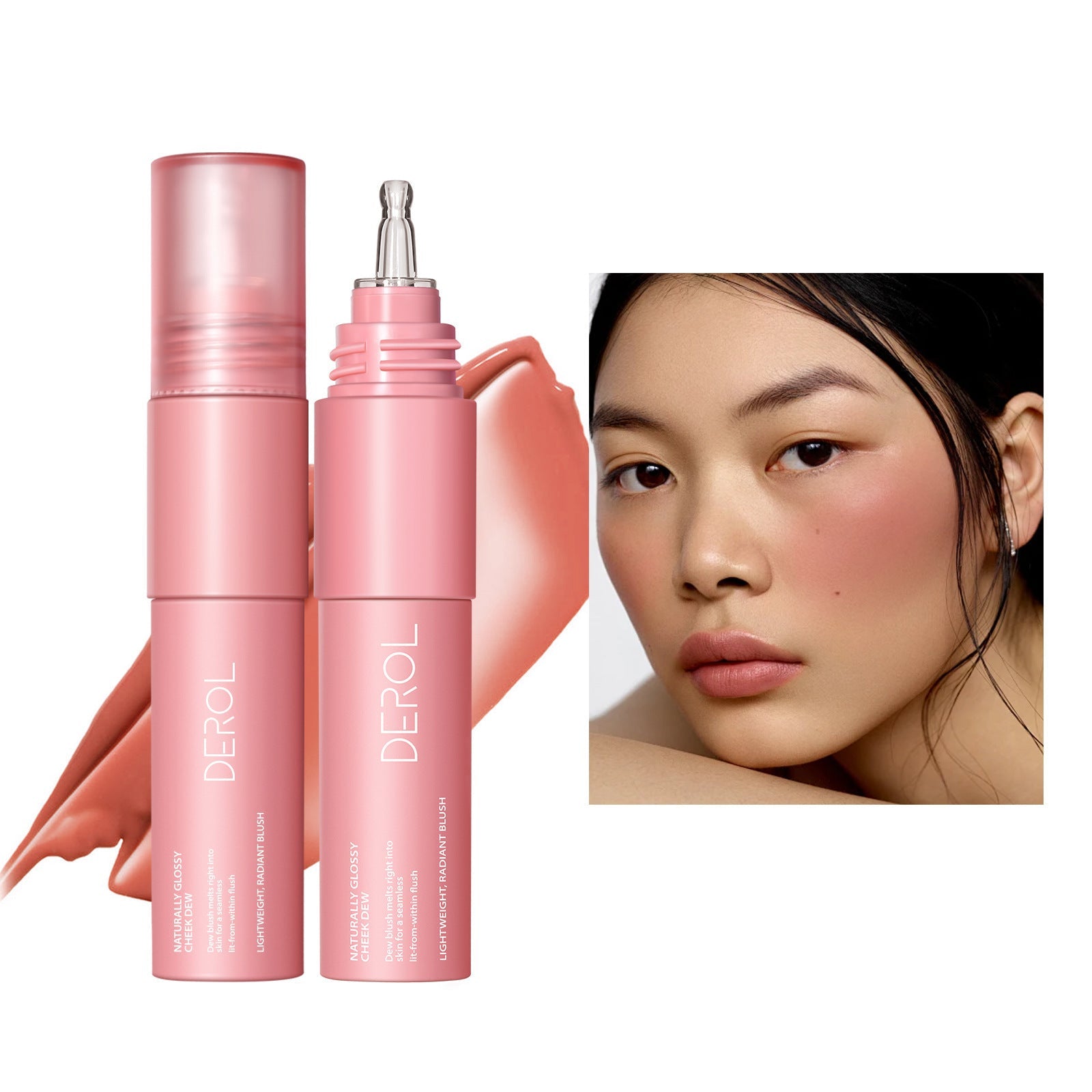 Liquid Blush Moisturizing Makeup with Shimmer in Multiple Colors - Teleplus liquid blush moisturizing clothing paste
