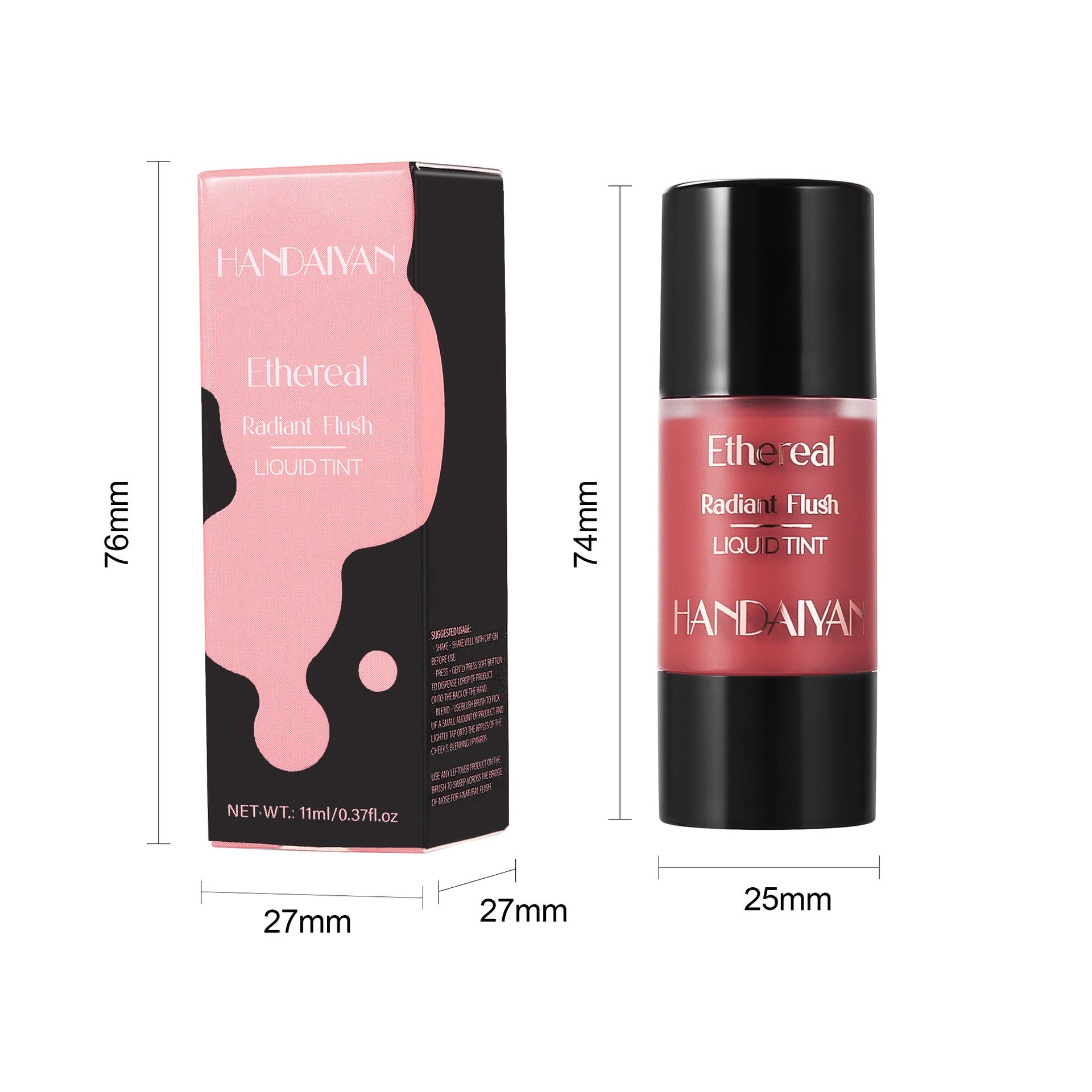 Liquid Blush Press Type 11ml for Women Universal Skin Tone - liquid blush press type