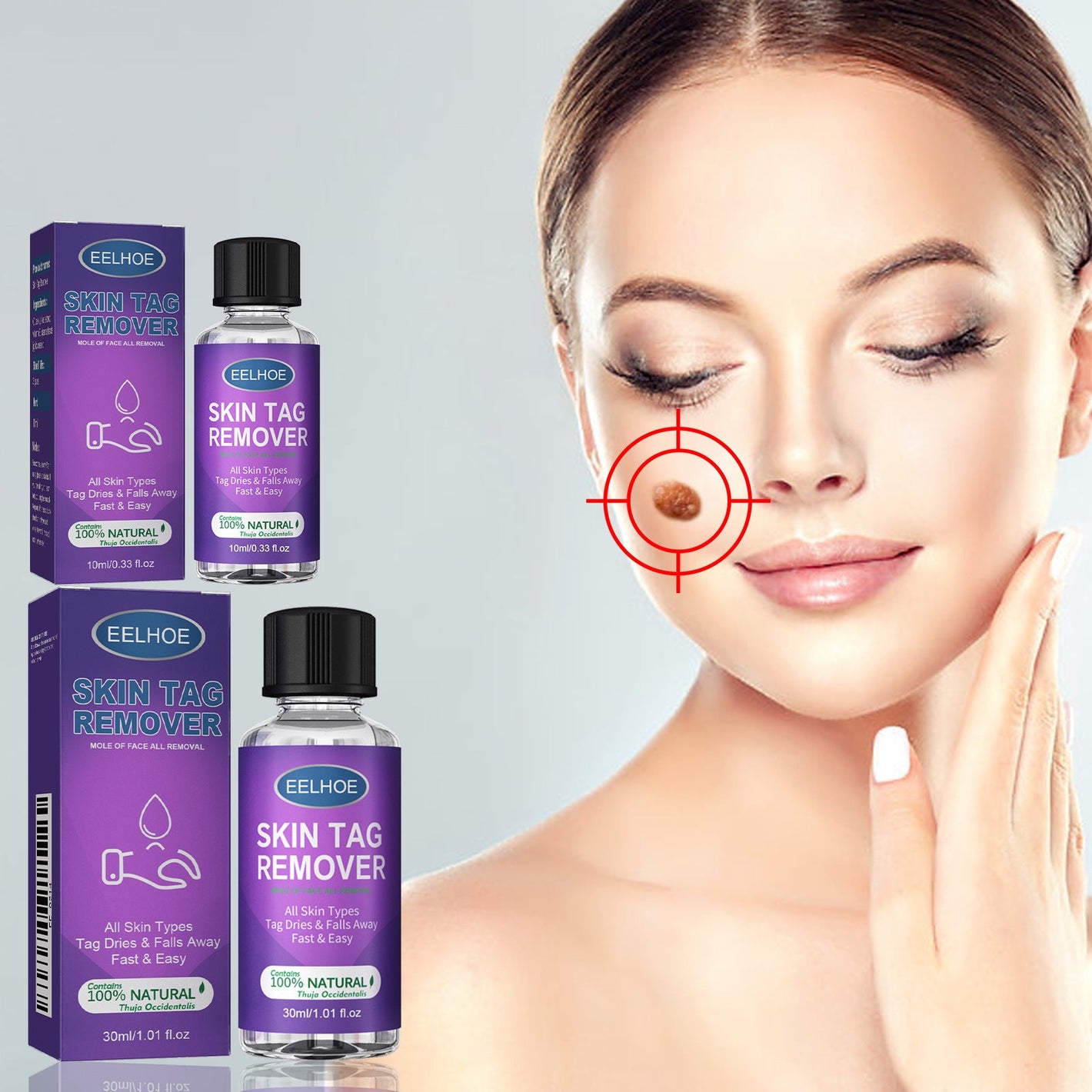 Liquid Body Fading and Skin Cleansing Cue Solution 30ml Boxed - Teleplus skin cleansing cue liquid body fading