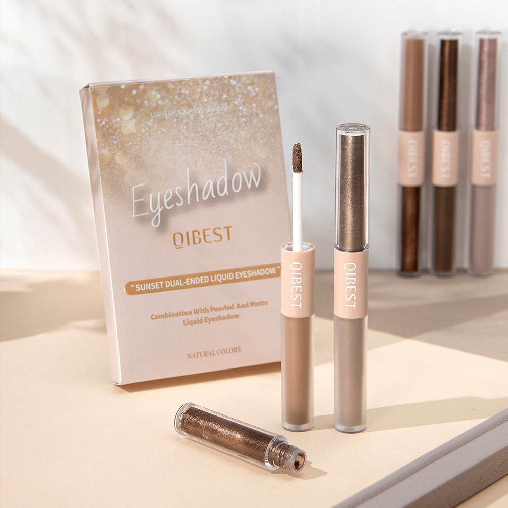 Liquid eye shadow set with shimmer and metallic finishes in 6 vibrant colors - Eye Shadow Set Shimmer Metallic Finishes