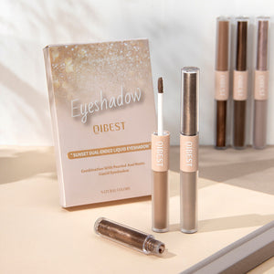 Liquid eye shadow set with shimmer and metallic finishes in 6 vibrant colors - Eye Shadow Set Shimmer Metallic Finishes