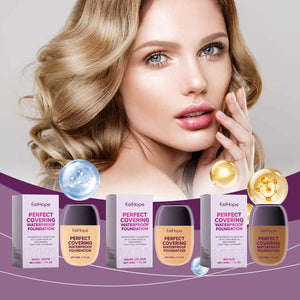 Liquid Foundation for Brightening Skin Color and Concealing Flaws 30ml - Teleplus concealing foundation brightening