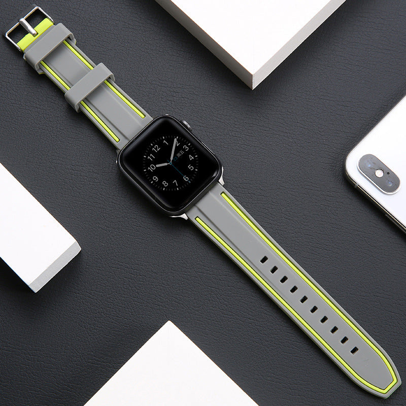 Liquid Silicone Watch Strap in Multiple Colors for 38 to 44mm Watches - Teleplus 38-44mm watch strap liquid silicone