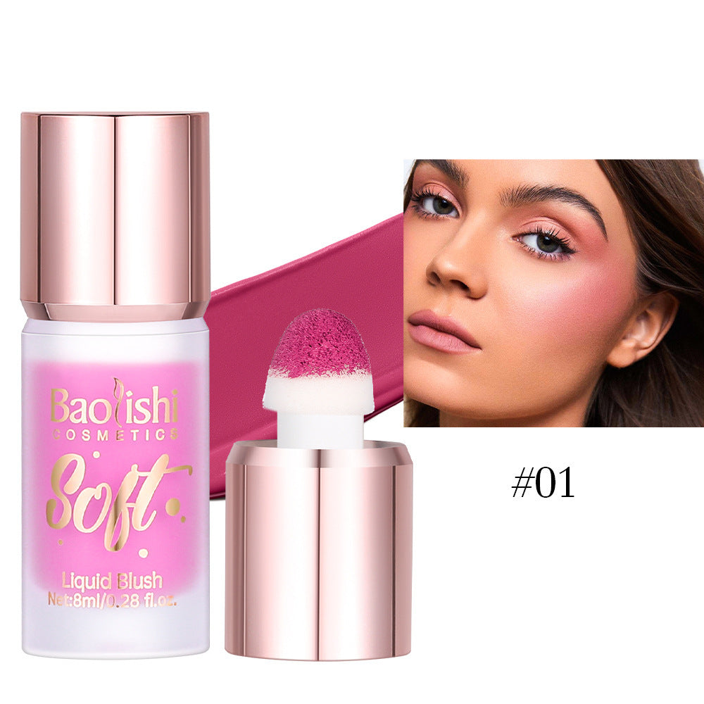 Liquid Slightly Flashing Pearlescent Blush for Ladies and Everyday - Teleplus blush liquid slightly flashing pearlescent