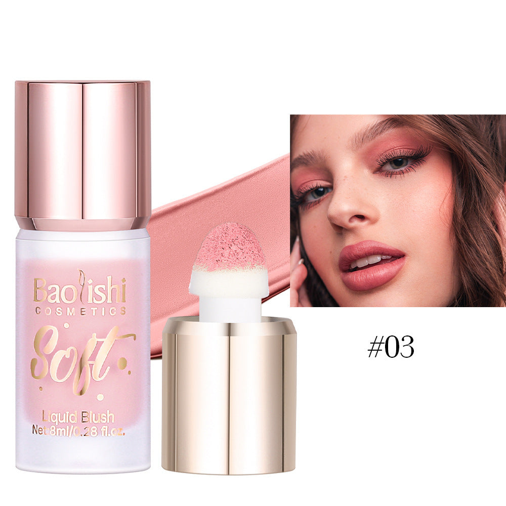Liquid Slightly Flashing Pearlescent Blush for Ladies and Everyday - Teleplus blush liquid slightly flashing pearlescent