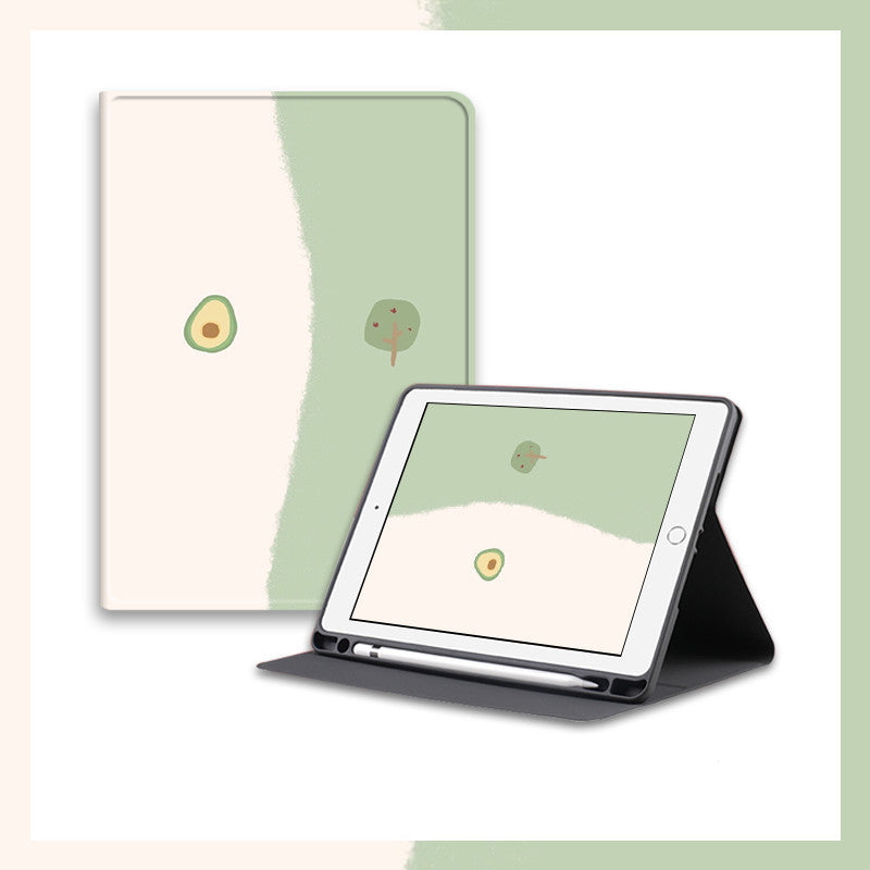 Literary Avocado Tablet Silicone Protective Case - Quirky Literary Avocado Case for iPad Pro Fans