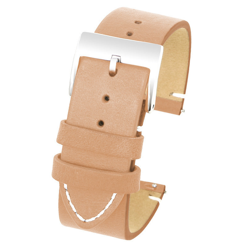 Literary Style Leather Strap Suitable For Samsung S3 Strap Quick Release Switch Ear Watch Strap - Literary Style