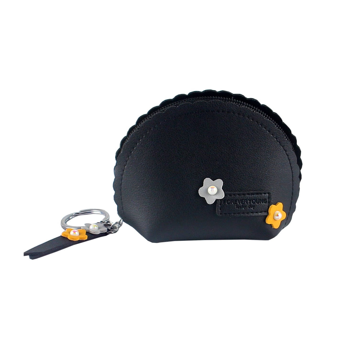 Little Flower Semicircle Coin Purse with Flowers in Multiple Colors USD CHF - Chic for Fashionable Fun united states