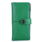 Long Buckle Cowhide Wallet with Colorful Lining and Genuine Leather Design - for the Style Savvy Thief long buckle