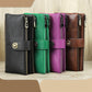 Long Buckle Cowhide Wallet with Colorful Lining and Genuine Leather Design - for the Style Savvy Thief long buckle