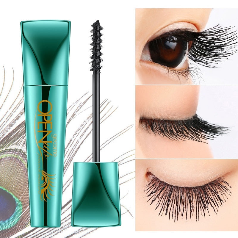 Long Curling Base Peacock Mascara for Curly Black Eyelashes - Teleplus long curling base peacock mascara
