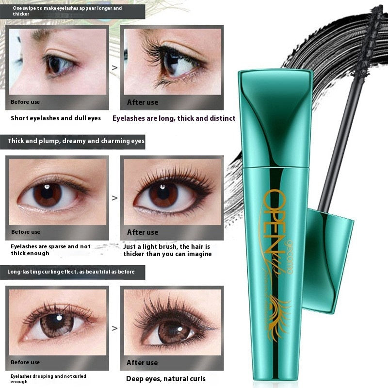 Long Curling Base Peacock Mascara for Curly Black Eyelashes - Teleplus long curling base peacock mascara