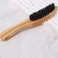 Long Handle Portable Beard Brush with Bamboo Wood Color - long handle portable beard brush